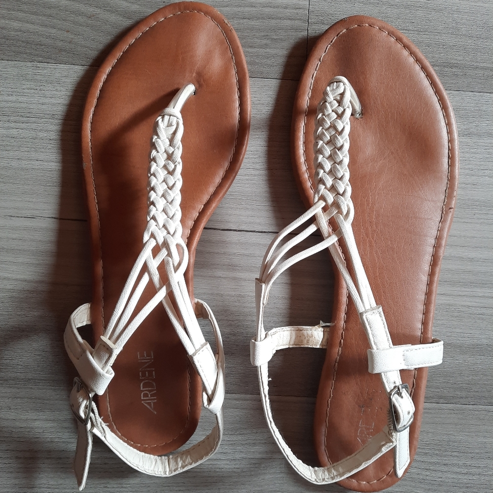 White Summer Sandals Ardenes 7